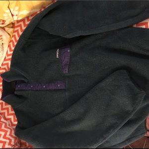 Green and purple Patagonia jacket